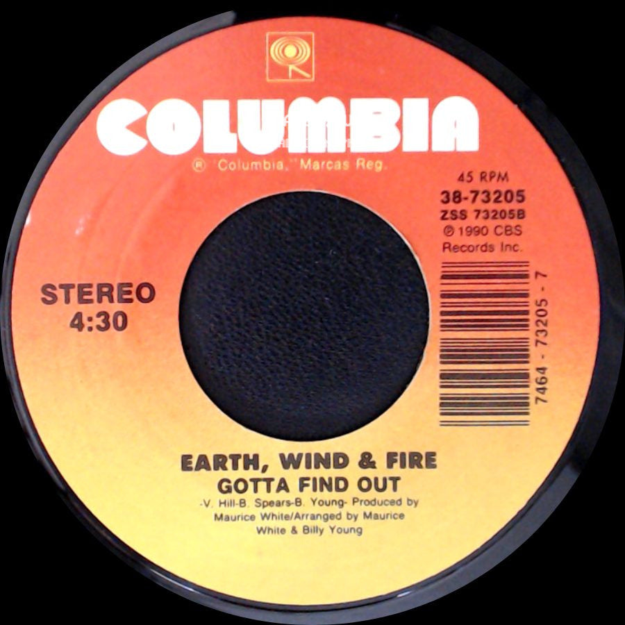 Earth, Wind & Fire - Heritage (Featuring The Boys) / Gotta Find Out side B