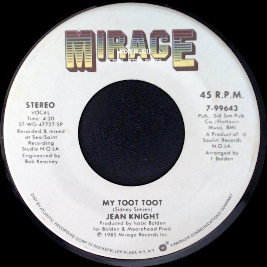 Jean Knight - My Toot Toot / My Heart Is Willing (And My Body Is Too) side A