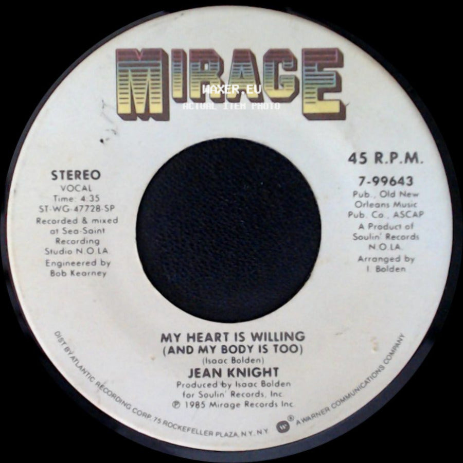 Jean Knight - My Toot Toot / My Heart Is Willing (And My Body Is Too) side B