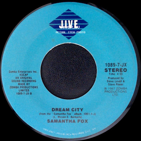 Samantha Fox - Naughty Girls (Need Love Too) (Full Force Mix) / Dream City side B