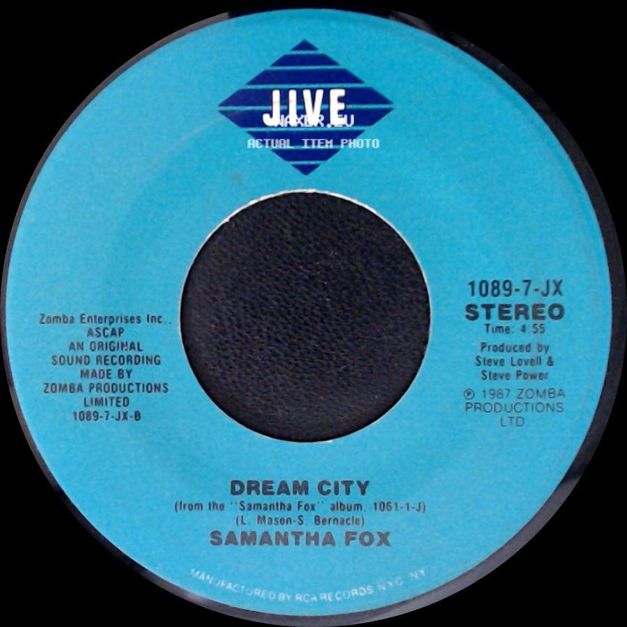 Samantha Fox - Naughty Girls (Need Love Too) (Full Force Mix) / Dream City side B