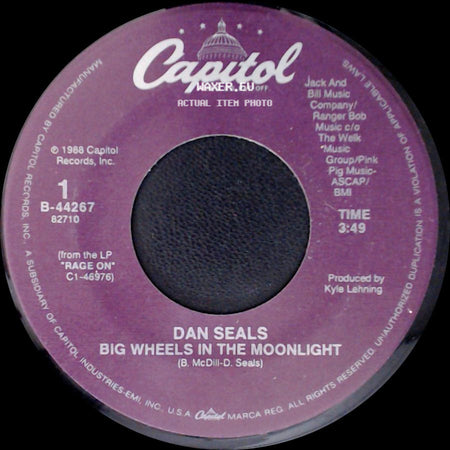Dan Seals - Big Wheels In The Moonlight / Factory Town side A