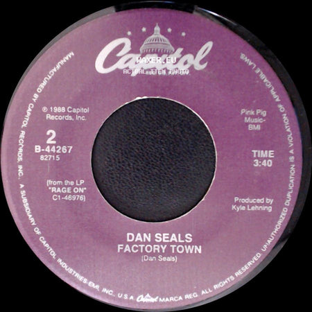 Dan Seals - Big Wheels In The Moonlight / Factory Town side B