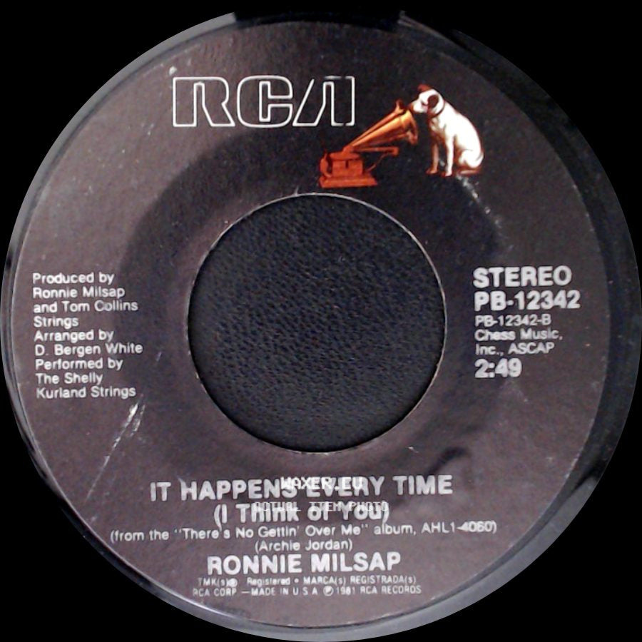 Ronnie Milsap - It Happens Every Time (I Think Of You) / I Wouldn't Have Missed It For The World side A