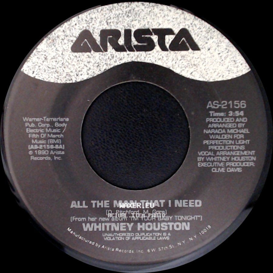 Whitney Houston - All The Man That I Need / Dancin' On The Smooth Edge side A