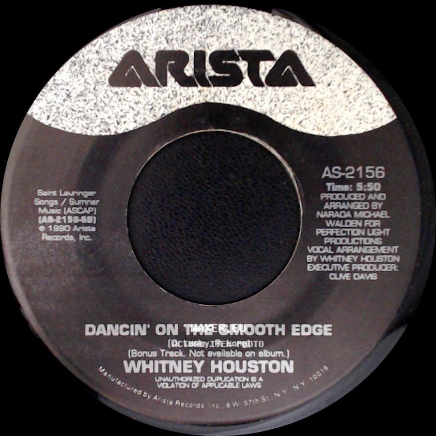 Whitney Houston - All The Man That I Need / Dancin' On The Smooth Edge side B