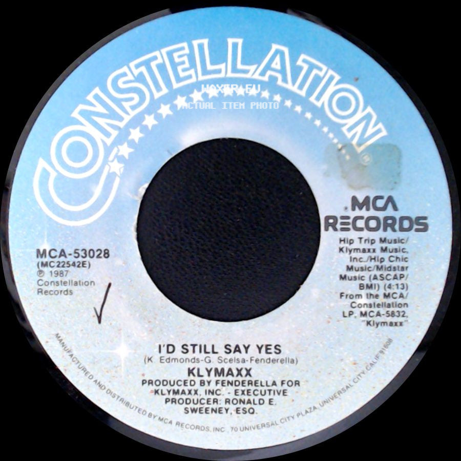 Klymaxx - I'd Still Say Yes / I'd Still Say Yes side A
