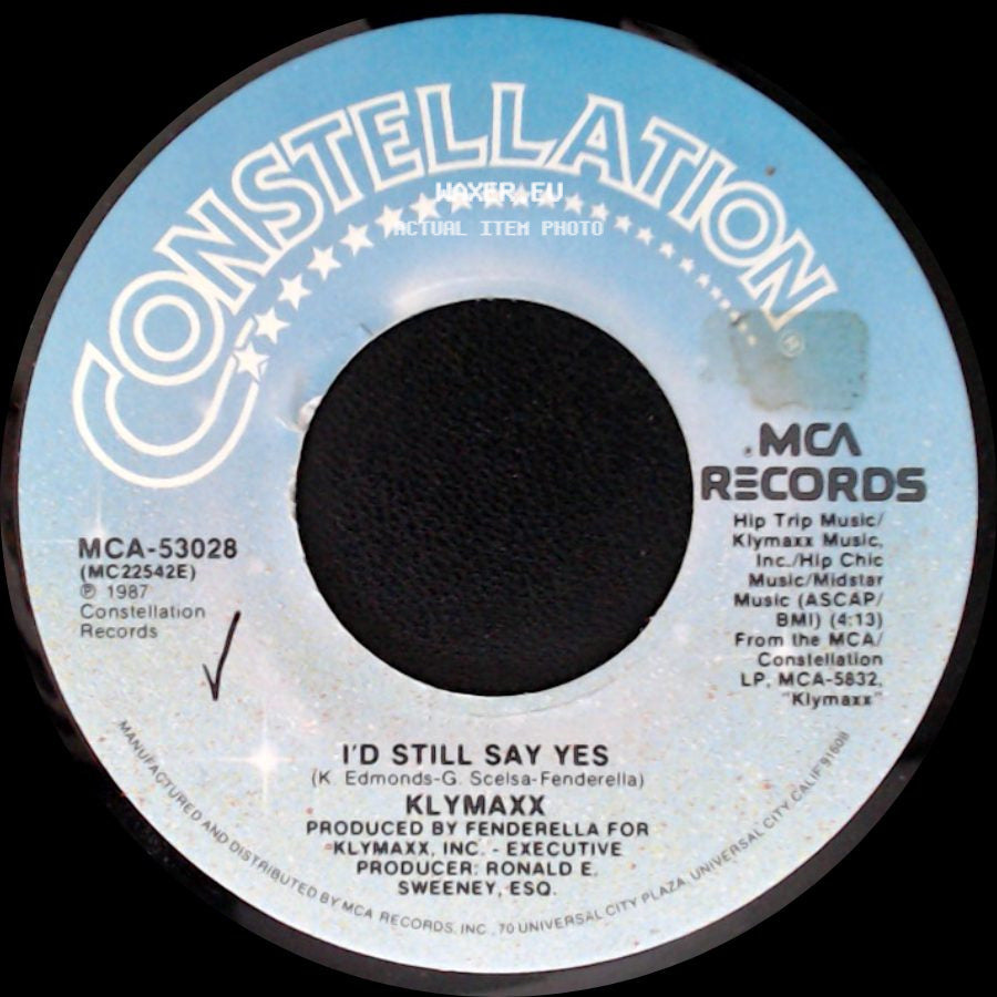 Klymaxx - I'd Still Say Yes / I'd Still Say Yes side B