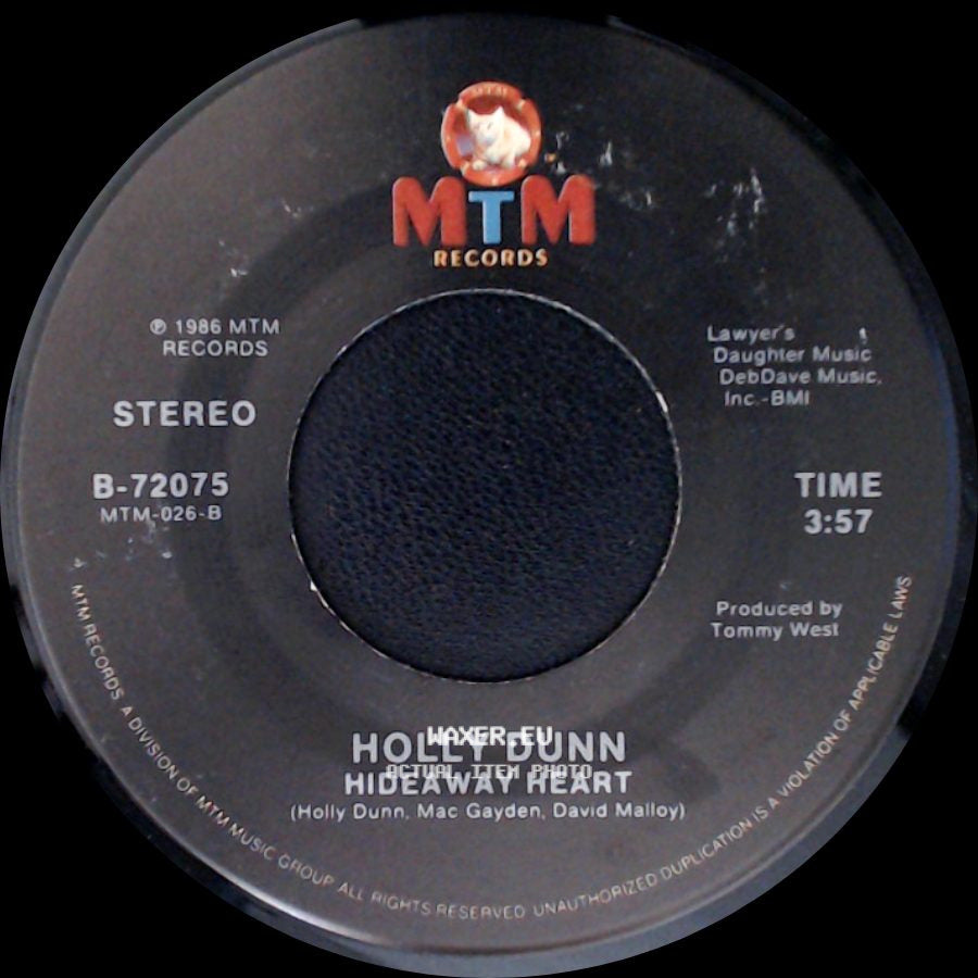 Holly Dunn - Hideaway Heart / Daddy's Hands side A