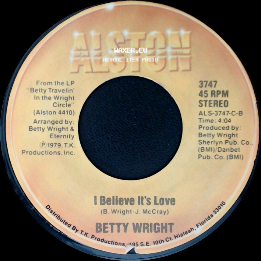 Betty Wright - My Love Is / I Believe It's Love side B