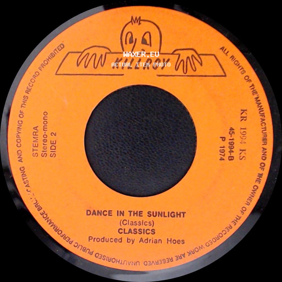 Classics - If My Heart Was Your Heart / Dance In The Sunlight side B