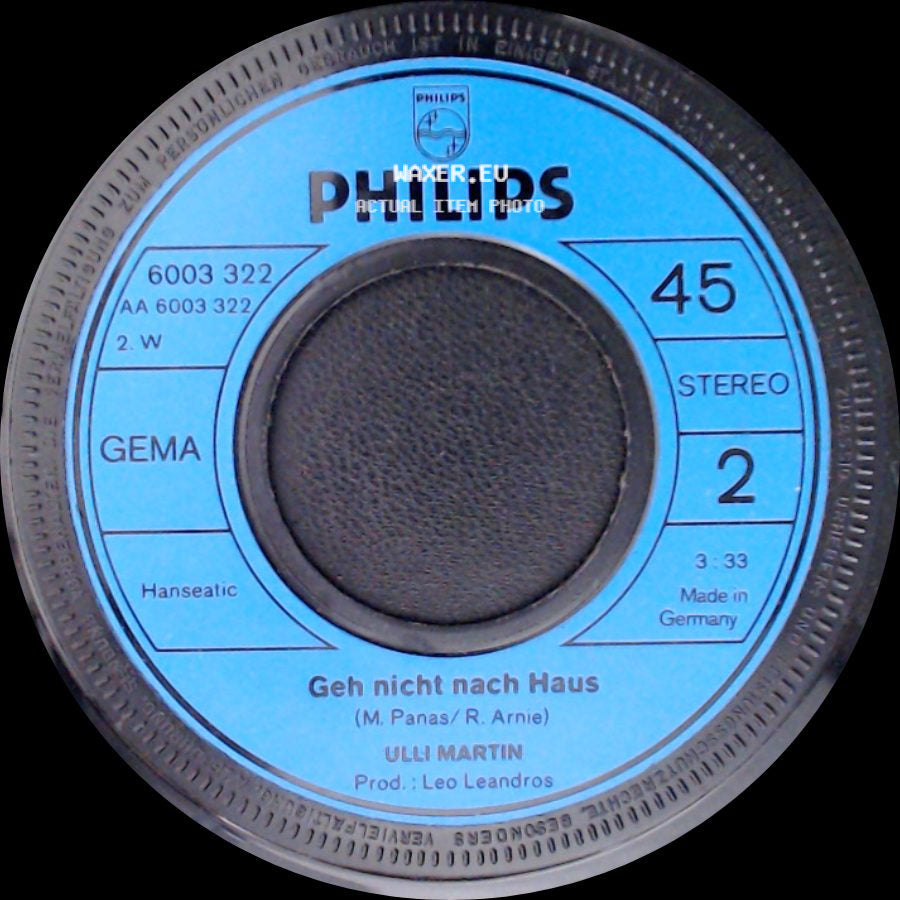 Ulli Martin - Geh Nicht Nach Haus / Komm Doch Zu Mir side A