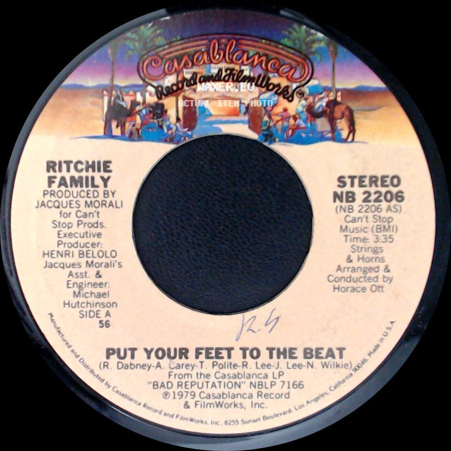 Ritchie Family - Put Your Feet To The Beat / It's A Man's World side A