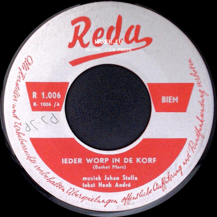 Unknown Artist - Zo Winnen Wij / Ieder Worp In De Korf (Basket Mars) side B