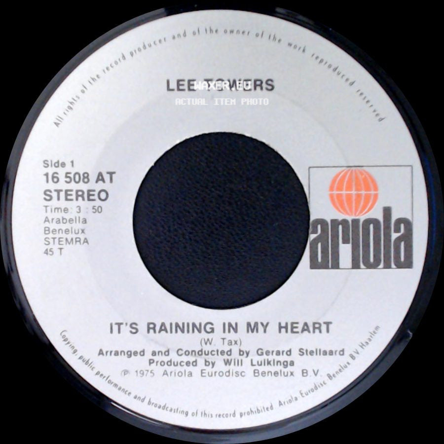 Lee Towers - It's Raining In My Heart / Love Is A Lonely Song side A