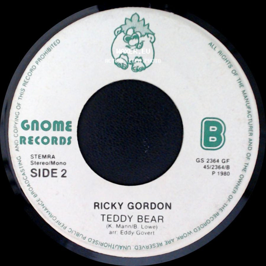 Ricky Gordon - Such A Night / Teddy Bear side B