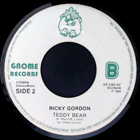 Ricky Gordon - Such A Night / Teddy Bear side B