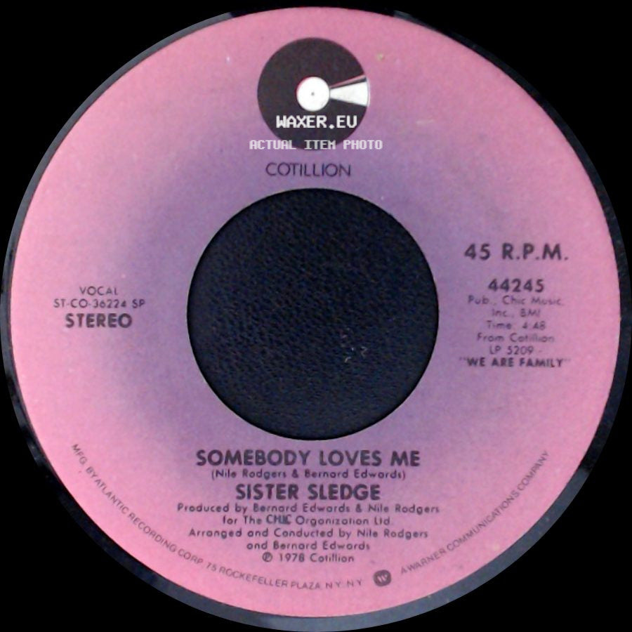 Sister Sledge - He's The Greatest Dancer / Somebody Loves Me side B