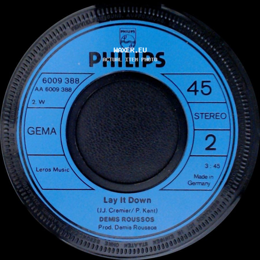 Demis Roussos - My Friend The Wind / Lay It Down side B