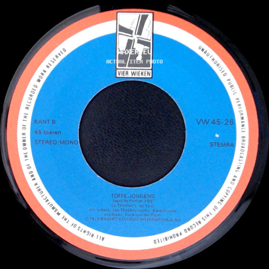 Unknown Artist - Hand In Hand / Toffe Jongens side B