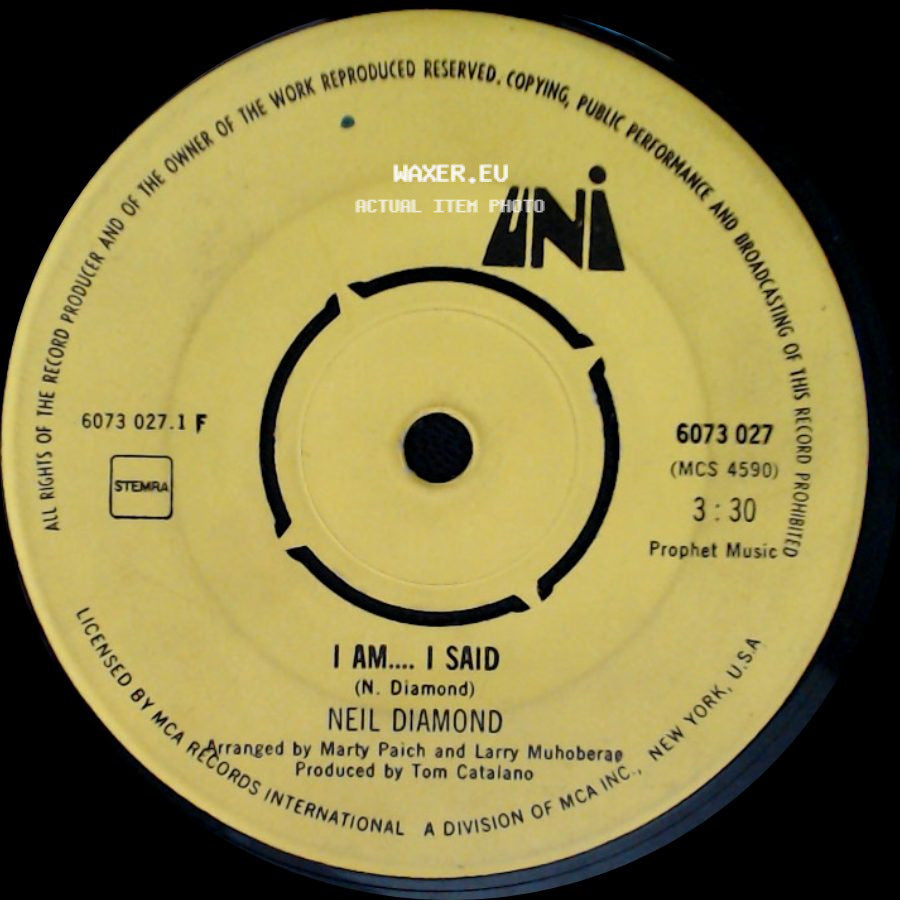 Neil Diamond - I Am.... I Said / Done Too Soon side A