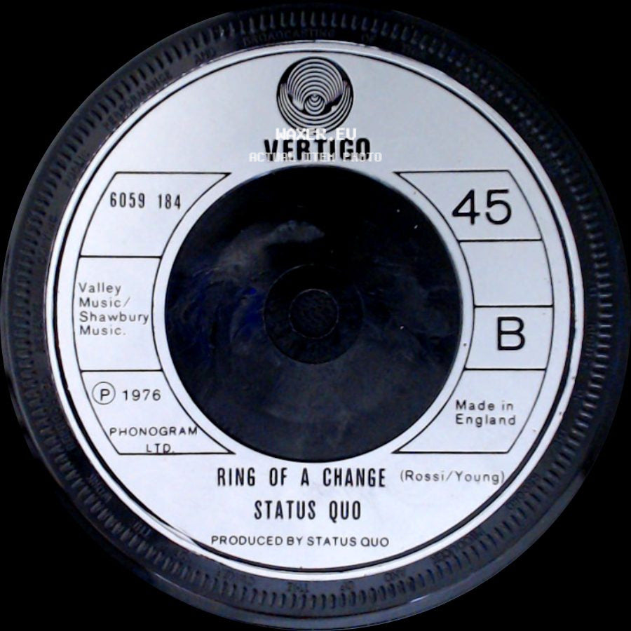 Status Quo - Ring Of A Change / Rockin' All Over The World side A