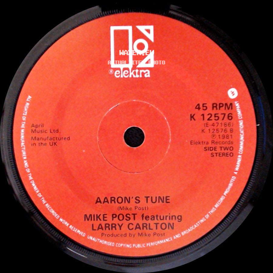 Mike Post Featuring Larry Carlton - The Theme From Hill Street Blues / Aaron's Tune side B