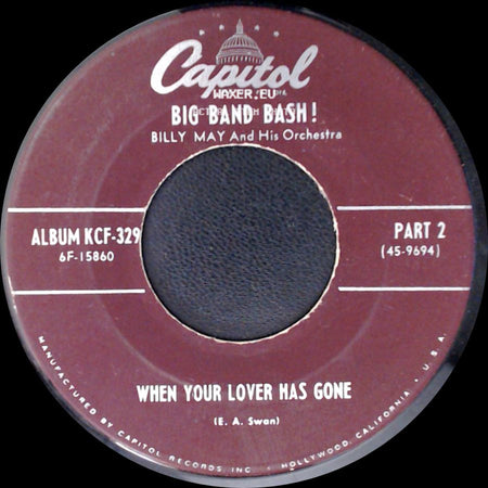 Billy May And His Orchestra - Please Be Kind / When Your Lover Has Gone side B