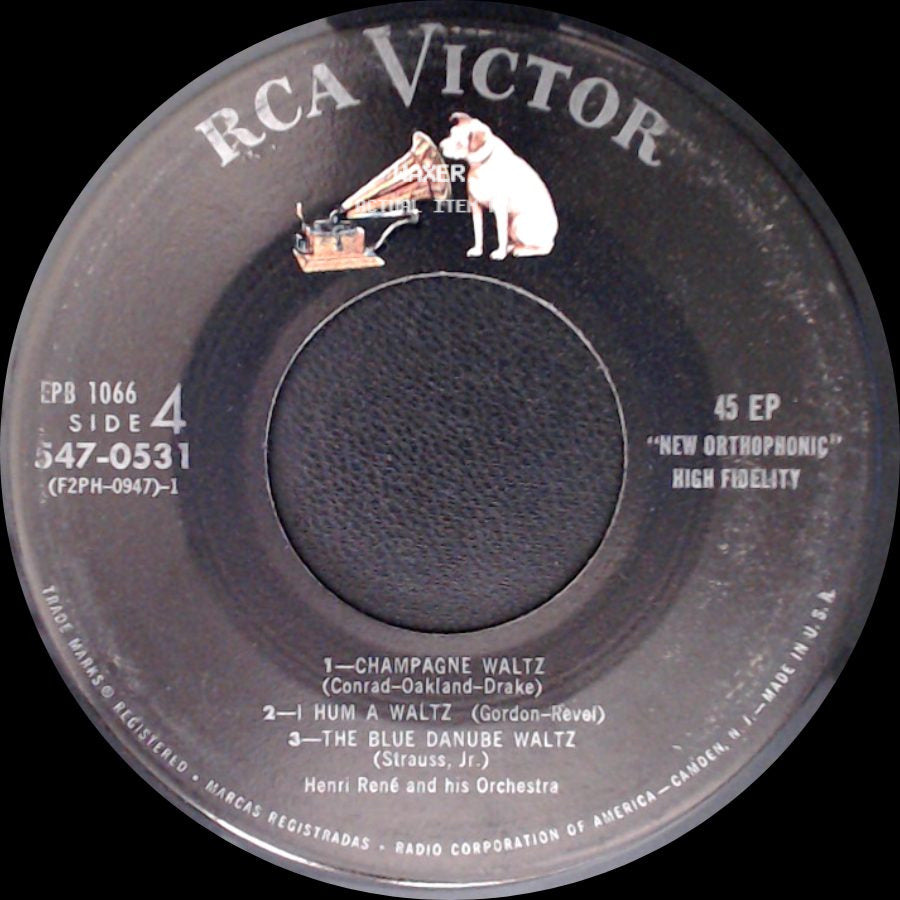 Henri René And His Orchestra - Unknown Title A / Unknown Title B side B