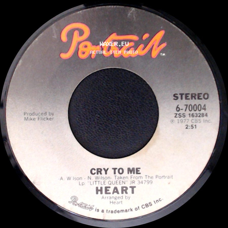 Heart - Cry To Me / Barracuda side A