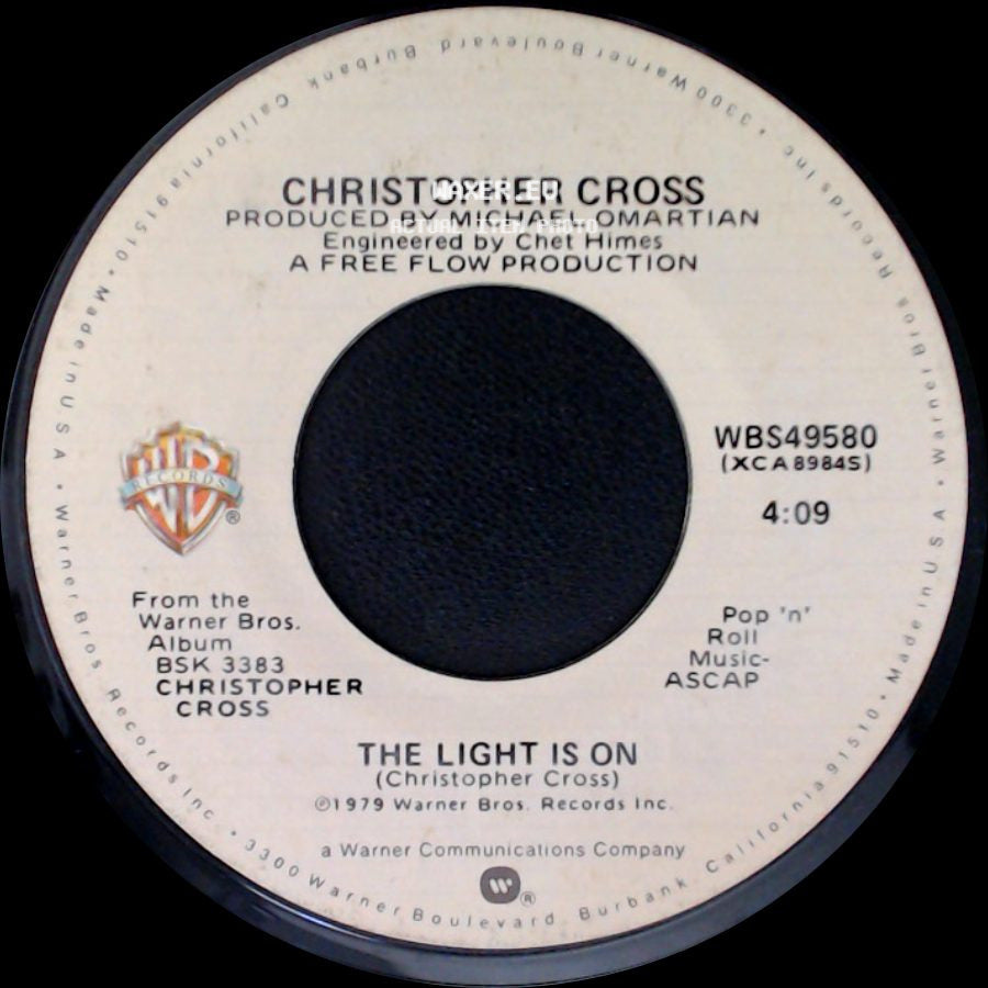Christopher Cross - The Light Is On / Never Be The Same side A