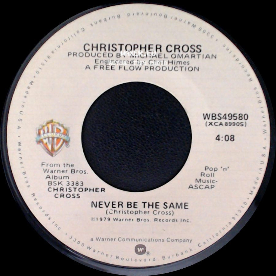 Christopher Cross - The Light Is On / Never Be The Same side B