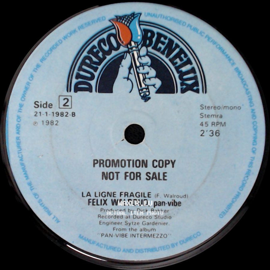 Felix Walroud, Dick Bakker Orchestra / Felix Walroud - Bilitis / La Ligne Fragile side B