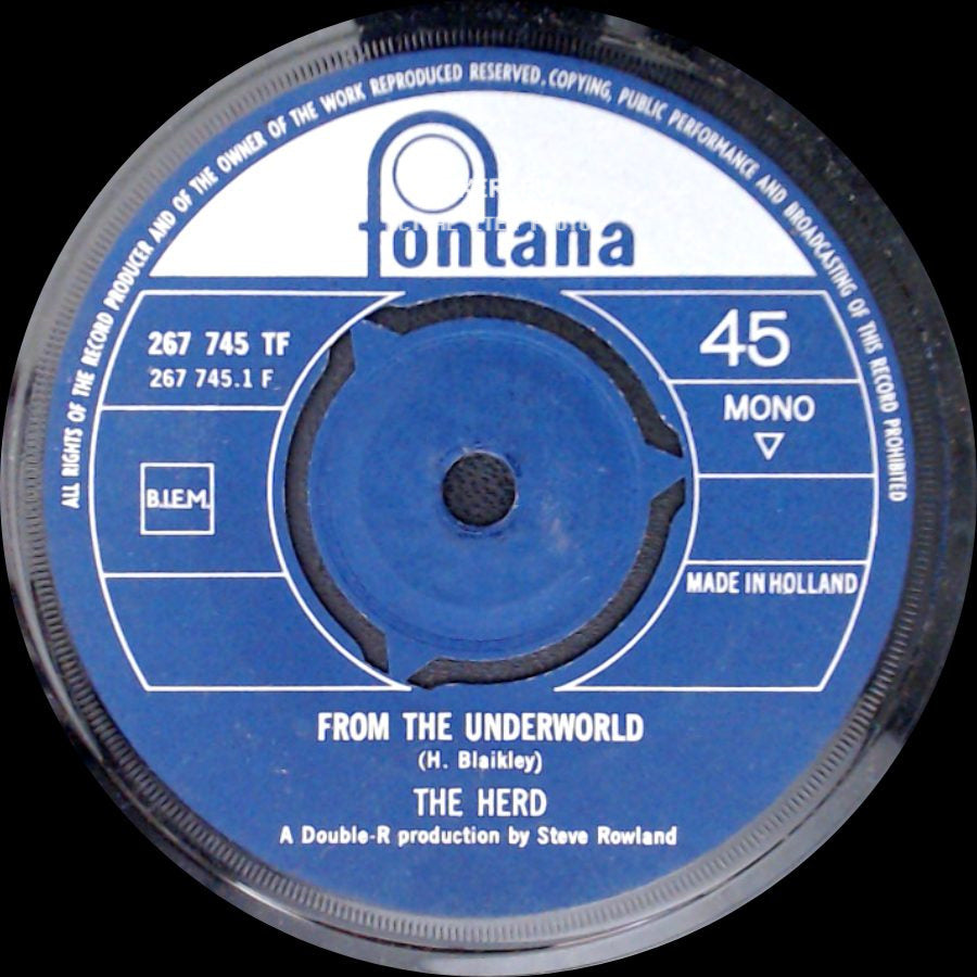 The Herd - From The Underworld / Sweet William side A