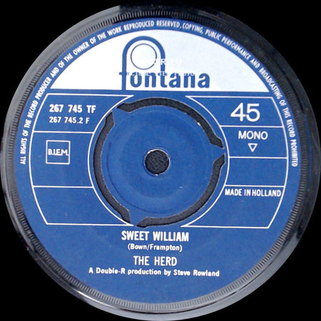 The Herd - From The Underworld / Sweet William side B