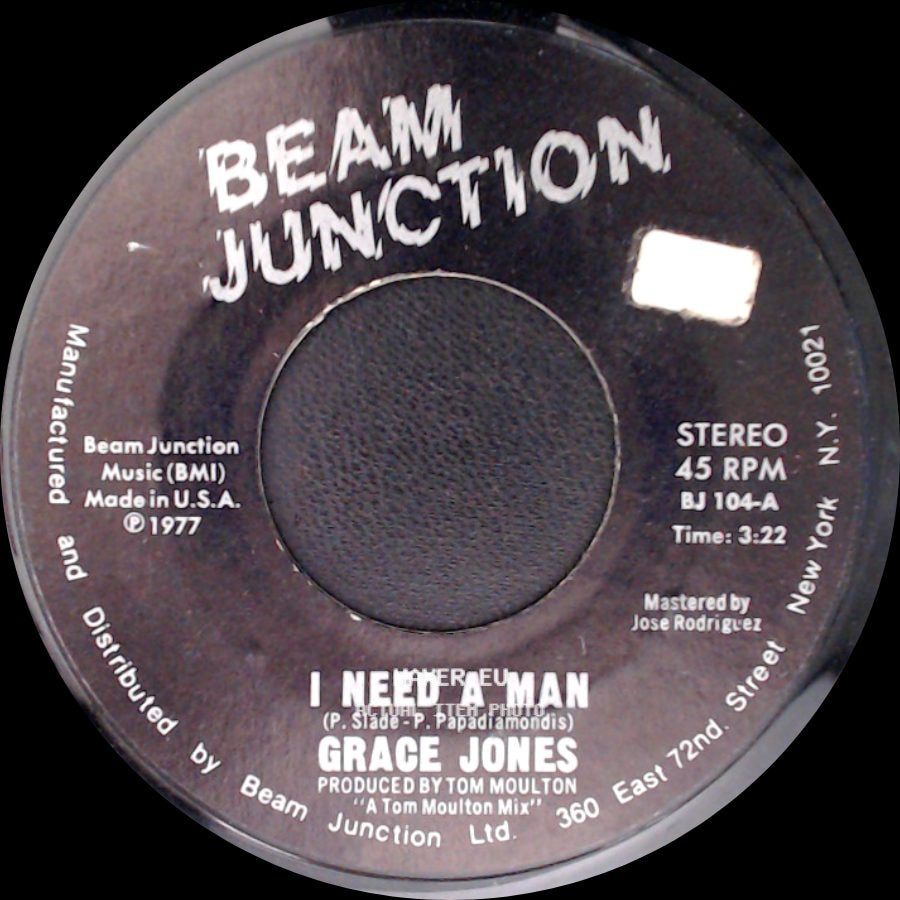 Grace Jones - I Need A Man / I Need A Man side A