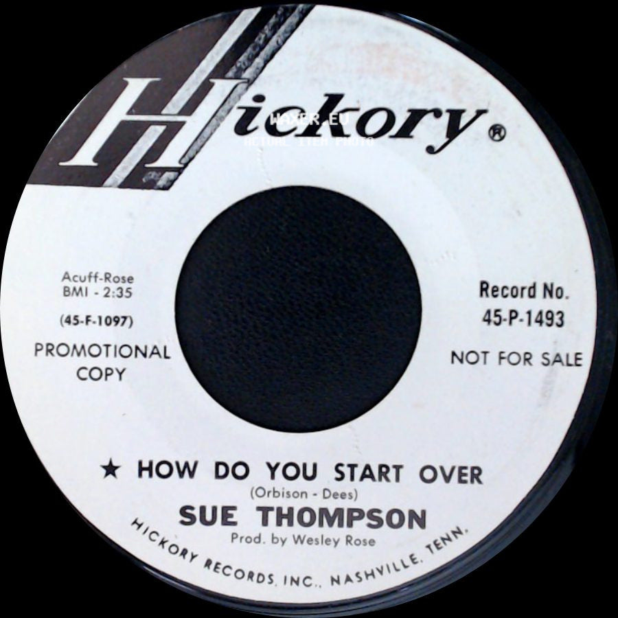 Sue Thompson - Why Not / How Do You Start Over side B