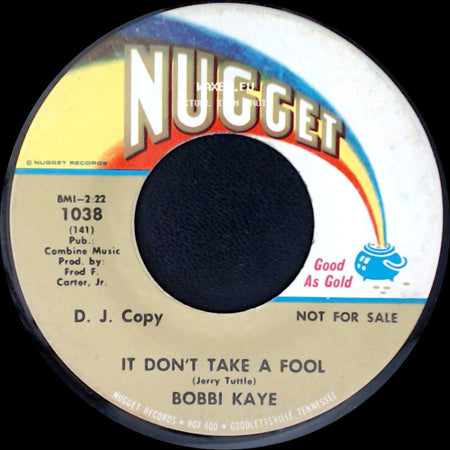 Bobbi Kaye - Between Each Tear / It Don't Take A Fool side B