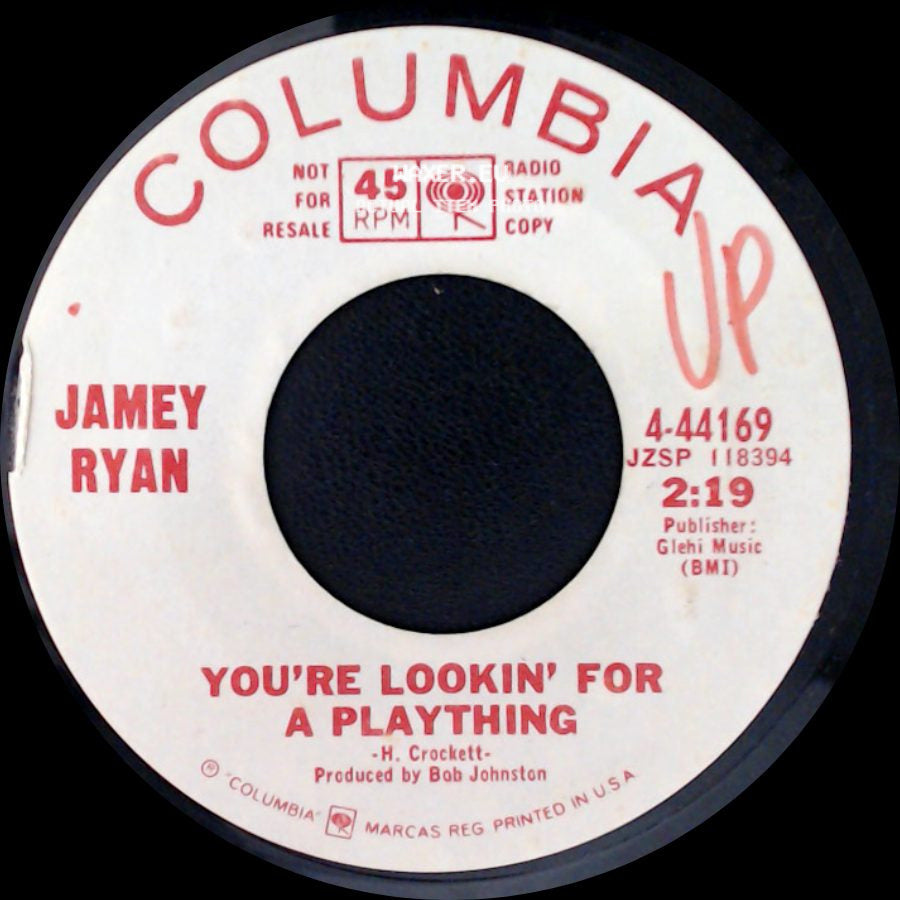 Jamey Ryan - You're Lookin' For A Plaything / Growin' Pains side A