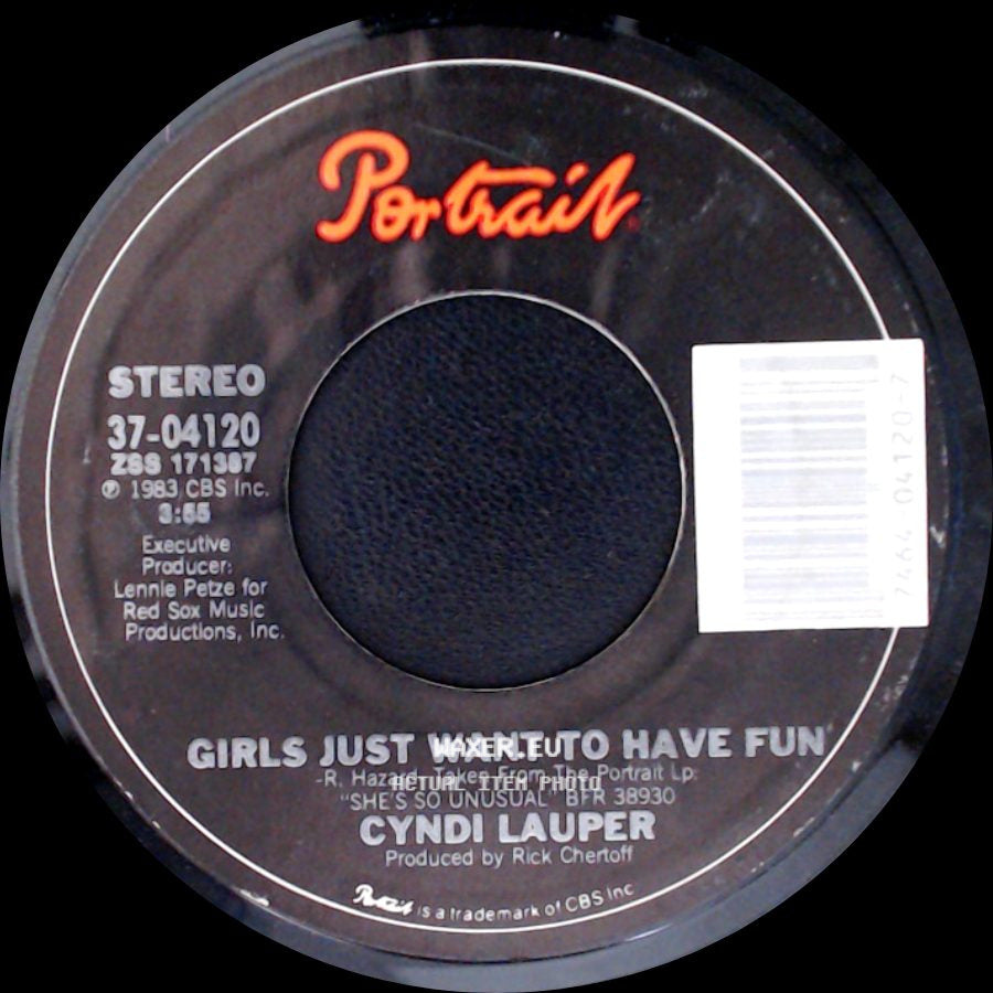 Cyndi Lauper - Girls Just Want To Have Fun / Right Track Wrong Train side A