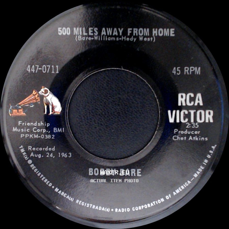 Bobby Bare - Detroit City / 500 Miles Away From Home side B