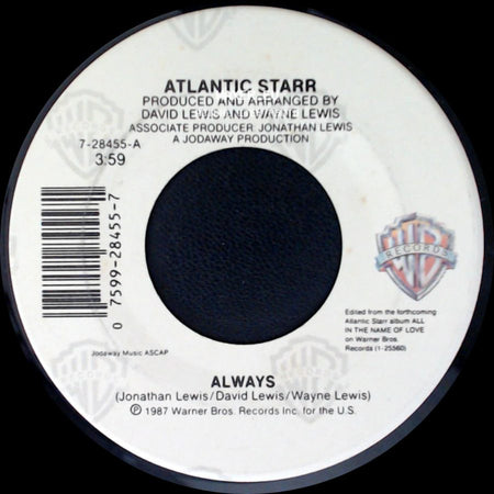 Atlantic Starr - Always (Instrumental) / Always side B