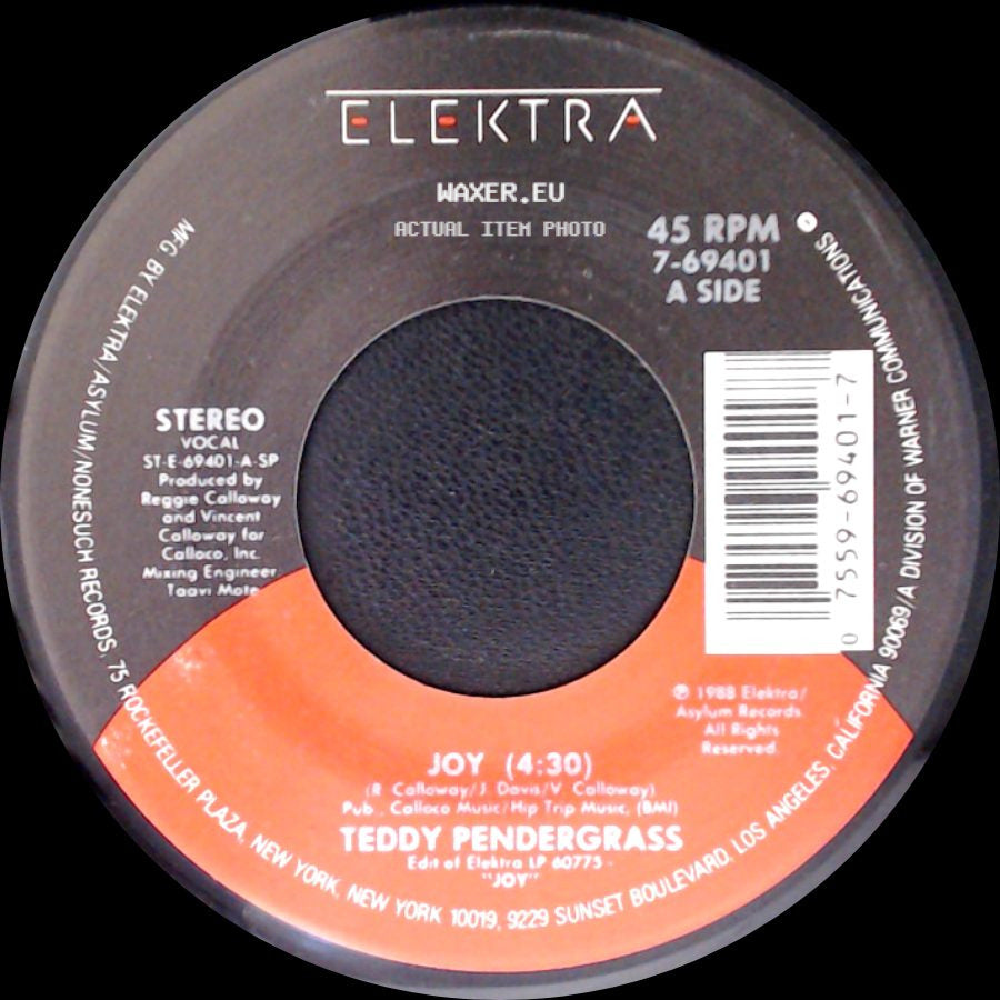 Teddy Pendergrass - Joy / Let Me Be Closer side A