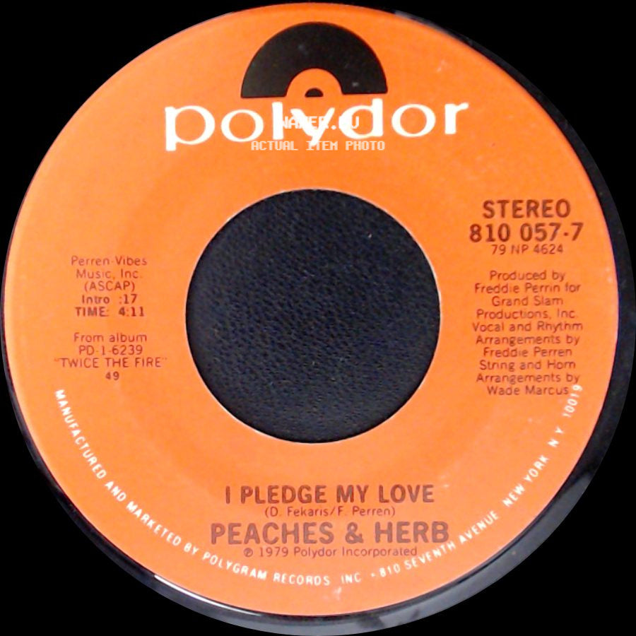 Peaches & Herb - I Pledge My Love / Reunited side A