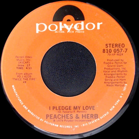 Peaches & Herb - I Pledge My Love / Reunited side A
