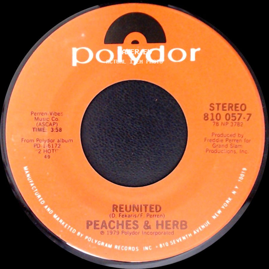 Peaches & Herb - I Pledge My Love / Reunited side B