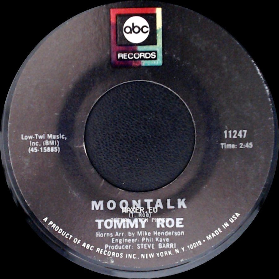 Tommy Roe - Jam Up & Jelly Tight / Moontalk side B