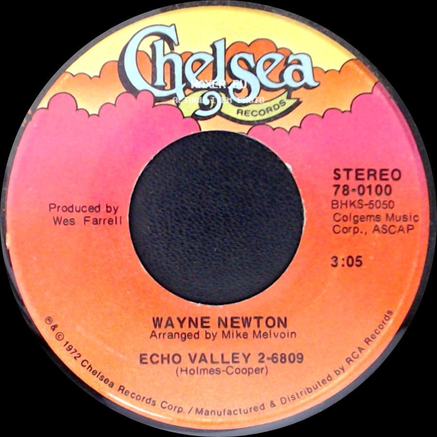 Wayne Newton - Echo Valley 2-6809 / Daddy Don't You Walk So Fast side A