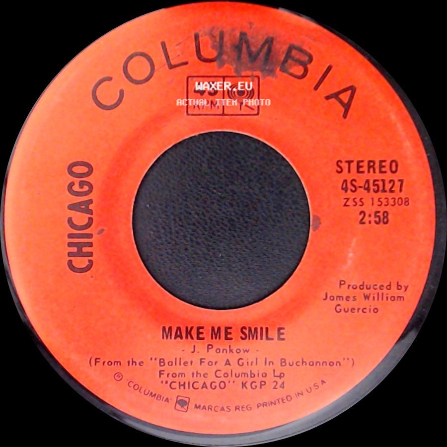 Chicago - Colour My World / Make Me Smile side B