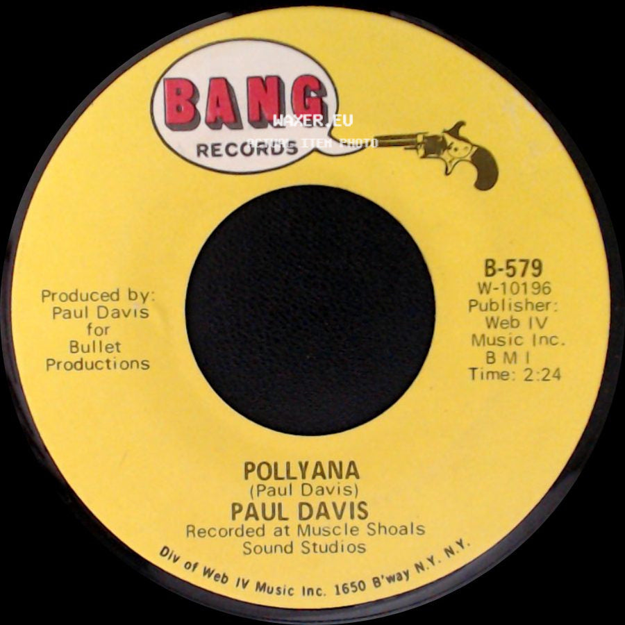 Paul Davis - I Just Wanna Keep It Together / Pollyana side B